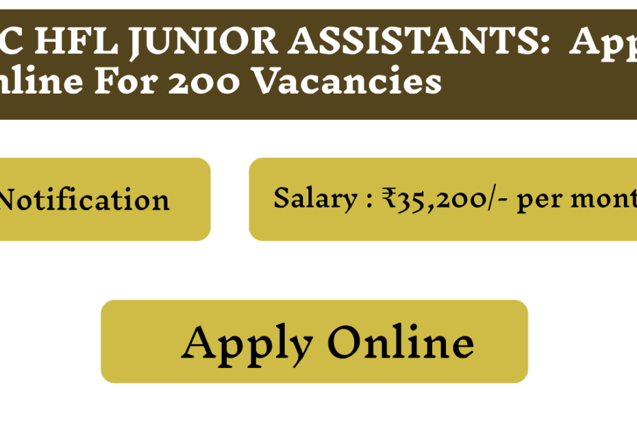 LIC HFL JUNIOR ASSISTANT